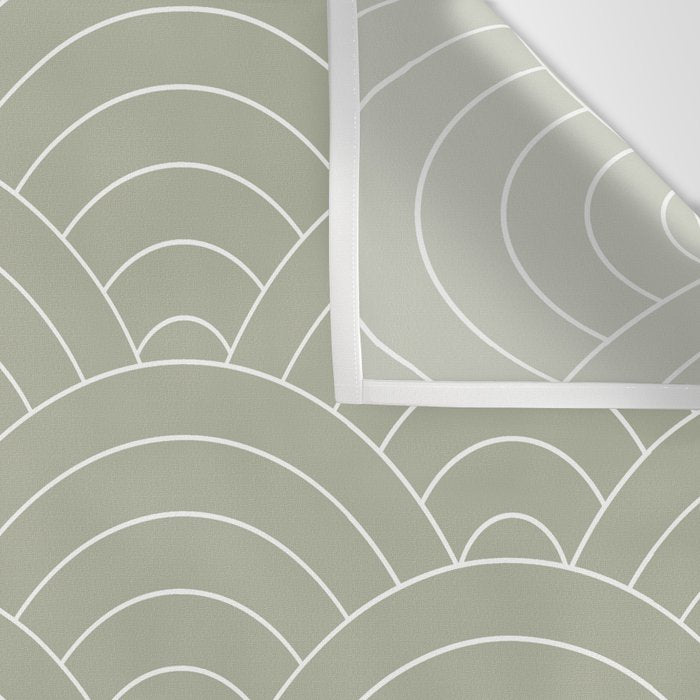 Waves (Linen Sage) Wall Tapestry Gallery Image 3
