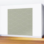 Waves (Linen Sage) Wall Mural Gallery Image 2