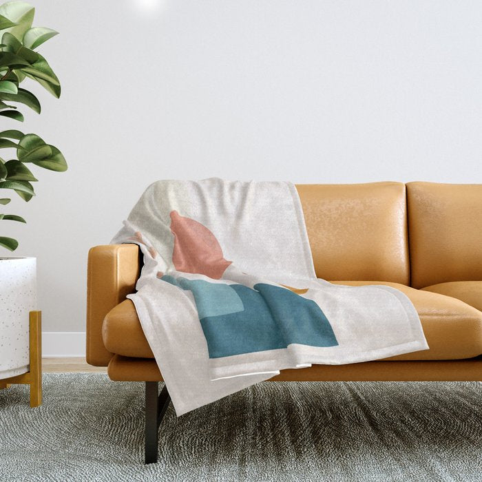 Playful Geometry 05 Throw Blanket Gallery Image 1