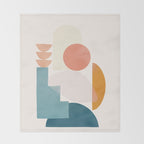 Playful Geometry 05 Throw Blanket Gallery Image 2