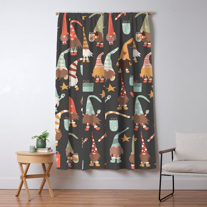 Christmas Gnomes Window Curtain Gallery Image 5