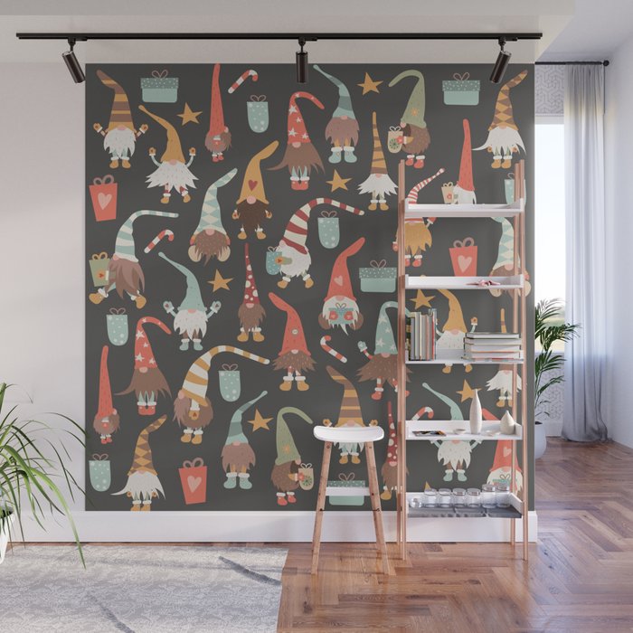 Christmas Gnomes Wall Mural Gallery Image 1
