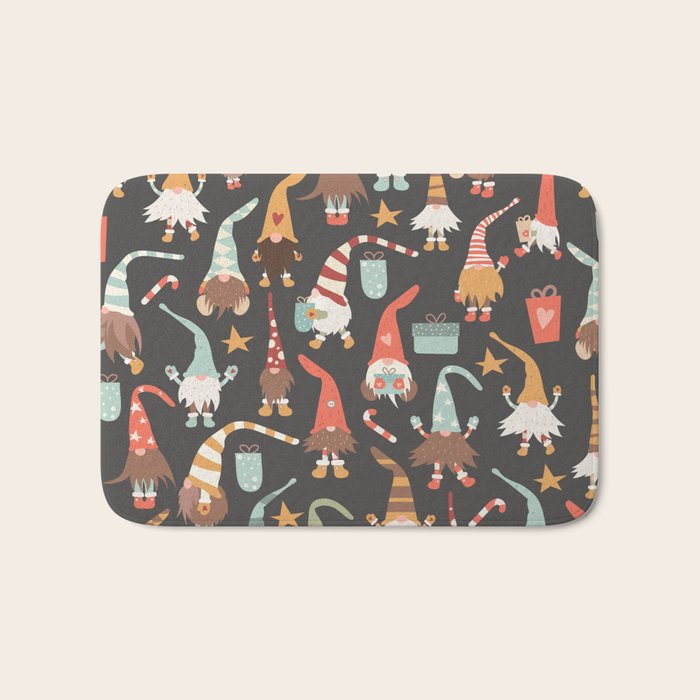 Christmas Gnomes Bath Mat Gallery Image 1