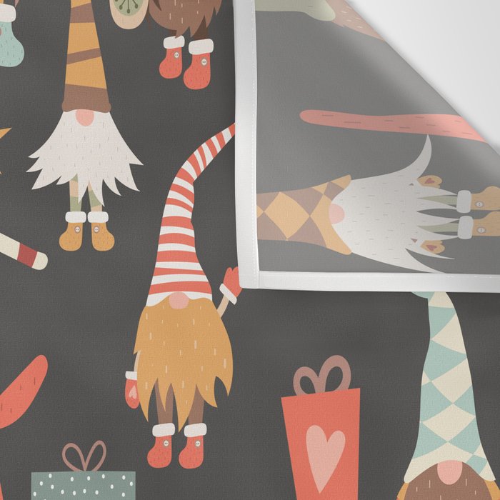 Christmas Gnomes Wall Tapestry Gallery Image 3