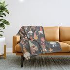 Christmas Gnomes Throw Blanket Gallery Image 1