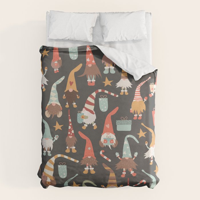 Christmas Gnomes Duvet Cover Gallery Image 1