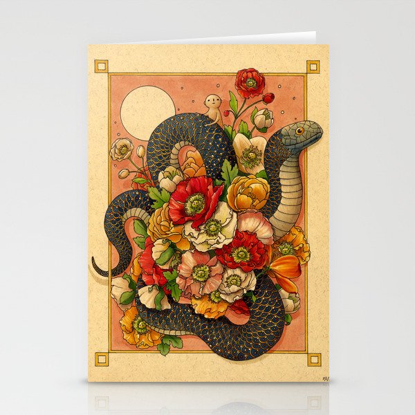 Summer Bouquet Stationery Card Gallery Image 2