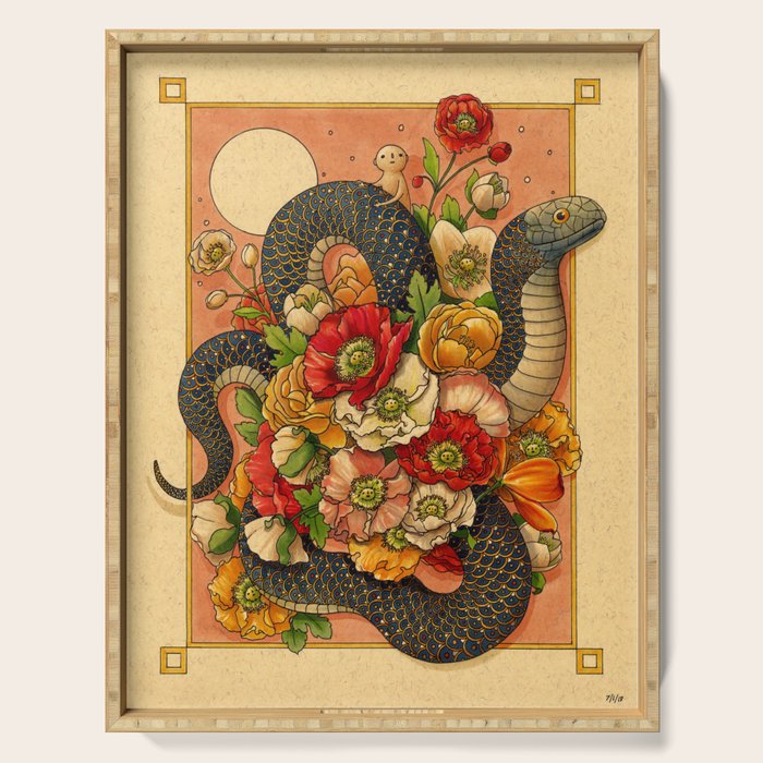 Summer Bouquet Serving Tray Gallery Image 1