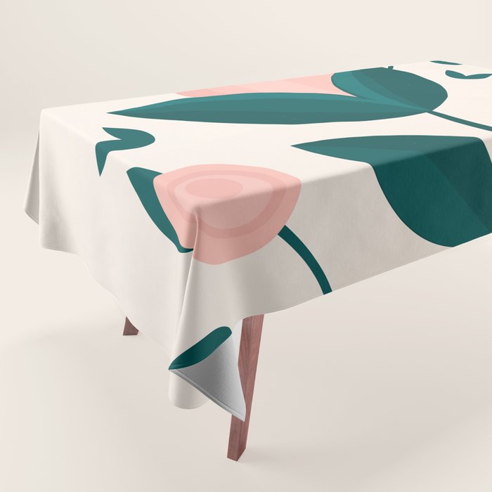 Pink flower Tablecloth Gallery Image 1