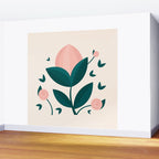 Pink flower Wall Mural Gallery Image 2