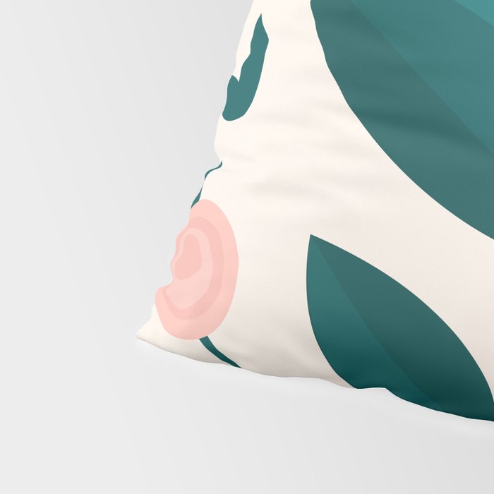 Pink flower Pillow Sham Gallery Image 4