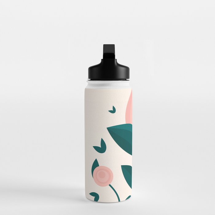 Pink flower Water Bottle Gallery Image 3