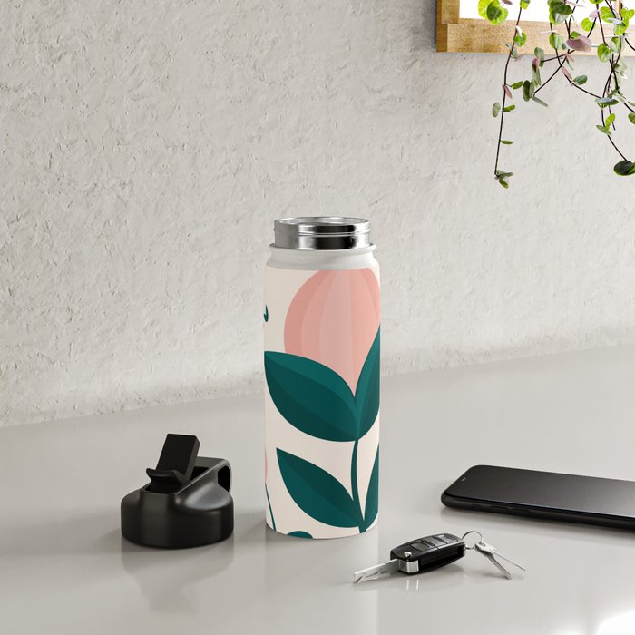 Pink flower Water Bottle Gallery Image 4