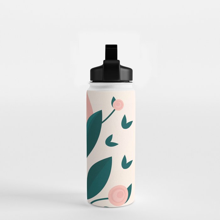 Pink flower Water Bottle Gallery Image 2
