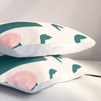 Pink flower Pillow Sham Gallery Image 3