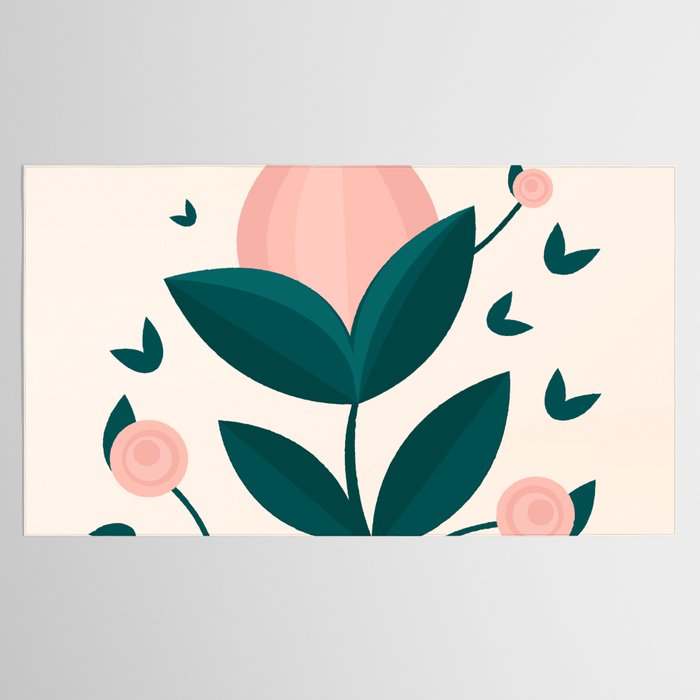Pink flower Tablecloth Gallery Image 2