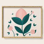 Pink flower Serving Tray Gallery Image 1