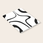 Copacetic Retro Abstract Pattern Black and White Notebook Gallery Image 2