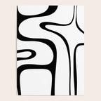 Copacetic Retro Abstract Pattern Black and White Poster Gallery Image 4