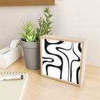 Copacetic Retro Abstract Pattern Black and White Mini Art Print Gallery Image 2