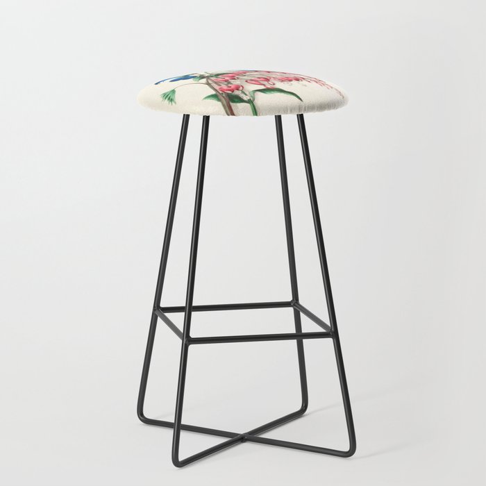  Salvia and dielytra flowers by Clarissa Munger Badger, 1866 (benefitting The Nature Conservancy) Stool Gallery Image 1