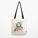  Salvia and dielytra flowers by Clarissa Munger Badger, 1866 (benefitting The Nature Conservancy) Tote Bag Gallery Image 2