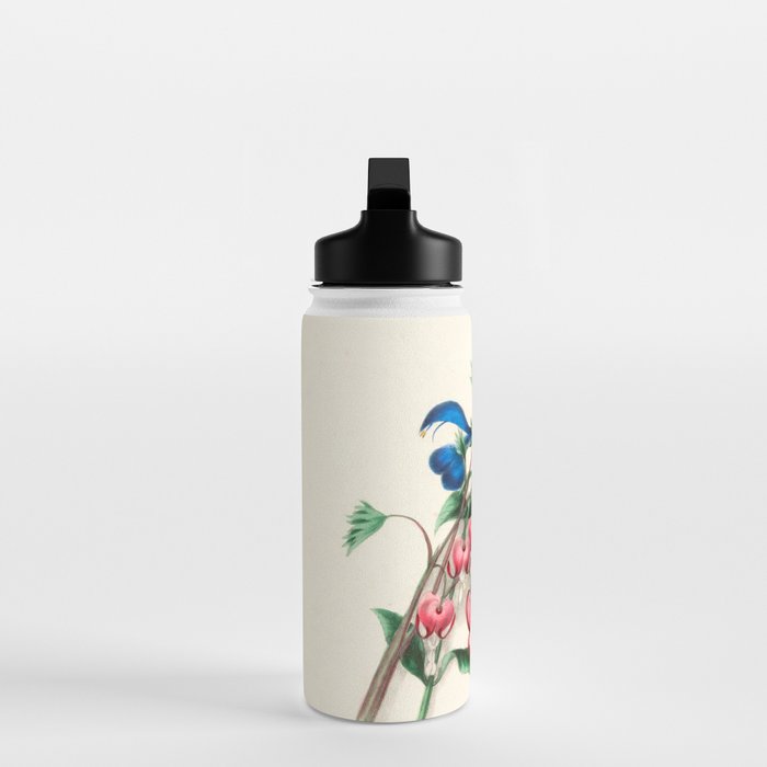  Salvia and dielytra flowers by Clarissa Munger Badger, 1866 (benefitting The Nature Conservancy) Water Bottle Gallery Image 3