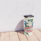  Salvia and dielytra flowers by Clarissa Munger Badger, 1866 (benefitting The Nature Conservancy) Travel Mug Gallery Image 4