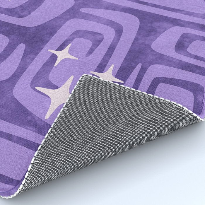 Mid Century Modern Cosmic Galaxies 584 Purple Rug Gallery Image 4