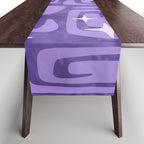 Mid Century Modern Cosmic Galaxies 584 Purple Table Runner Gallery Image 1