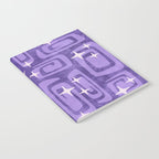 Mid Century Modern Cosmic Galaxies 584 Purple Notebook Gallery Image 2