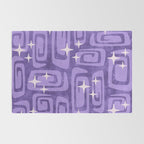 Mid Century Modern Cosmic Galaxies 584 Purple Rug Gallery Image 2