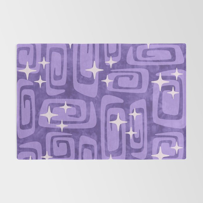 Mid Century Modern Cosmic Galaxies 584 Purple Rug Gallery Image 2