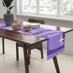 Mid Century Modern Cosmic Galaxies 584 Purple Table Runner Gallery Image 2