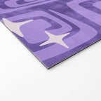 Mid Century Modern Cosmic Galaxies 584 Purple Welcome Mat Gallery Image 2