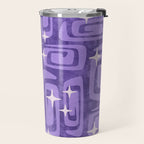 Mid Century Modern Cosmic Galaxies 584 Purple Travel Mug Gallery Image 2