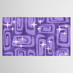 Mid Century Modern Cosmic Galaxies 584 Purple Tablecloth Gallery Image 2