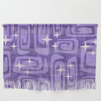 Mid Century Modern Cosmic Galaxies 584 Purple Wall Hanging Gallery Image 1
