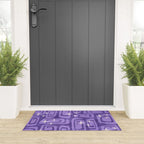 Mid Century Modern Cosmic Galaxies 584 Purple Welcome Mat Gallery Image 3
