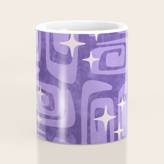 Mid Century Modern Cosmic Galaxies 584 Purple Coffee Mug Gallery Image 4