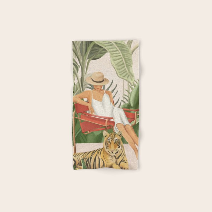 The Lady and the Tiger II Bath Towel Gallery Image 1