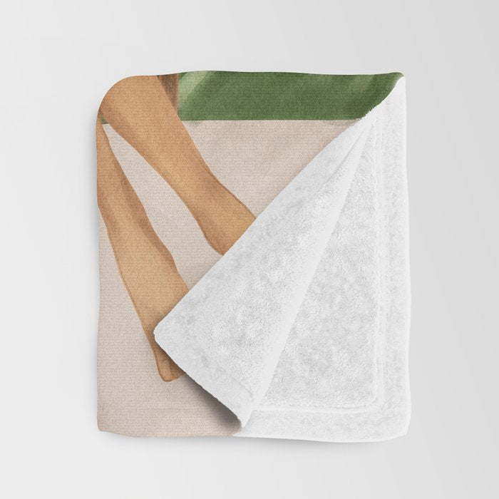 The Lady and the Tiger II Throw Blanket Gallery Image 3