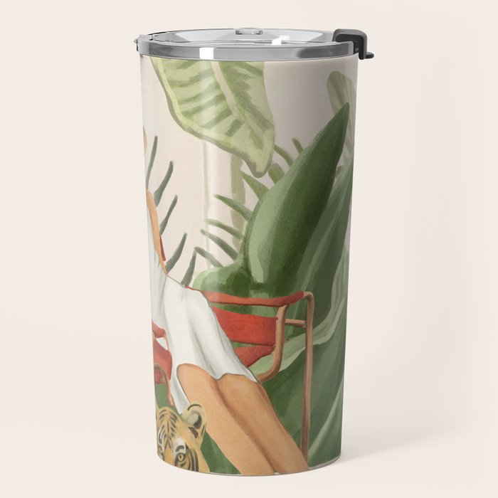 The Lady and the Tiger II Travel Mug Gallery Image 2