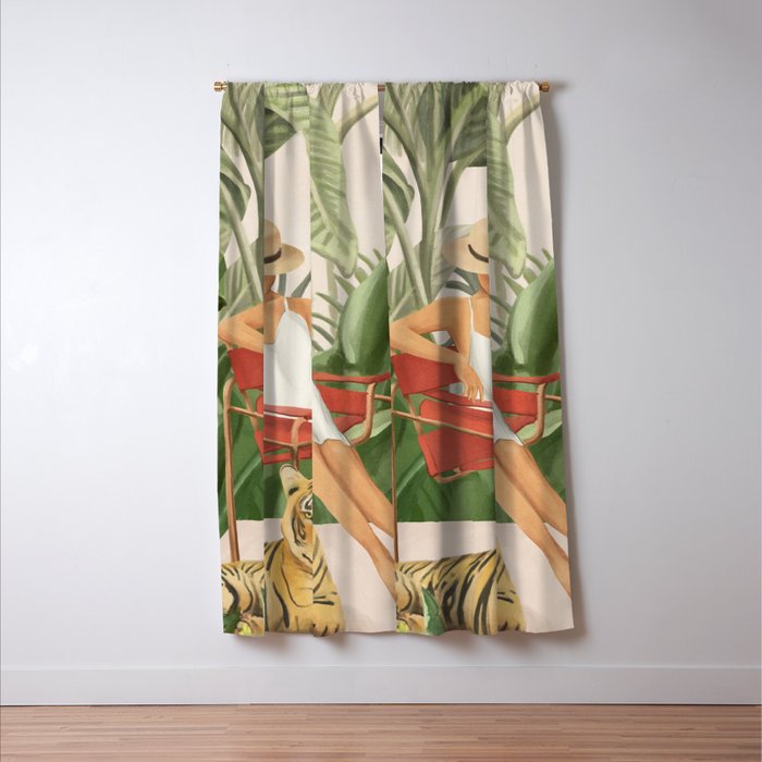 The Lady and the Tiger II Window Curtain Gallery Image 3