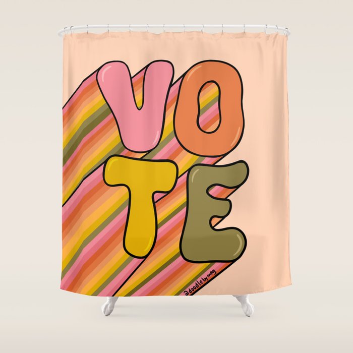 Vote Shower Curtain Gallery Image 1