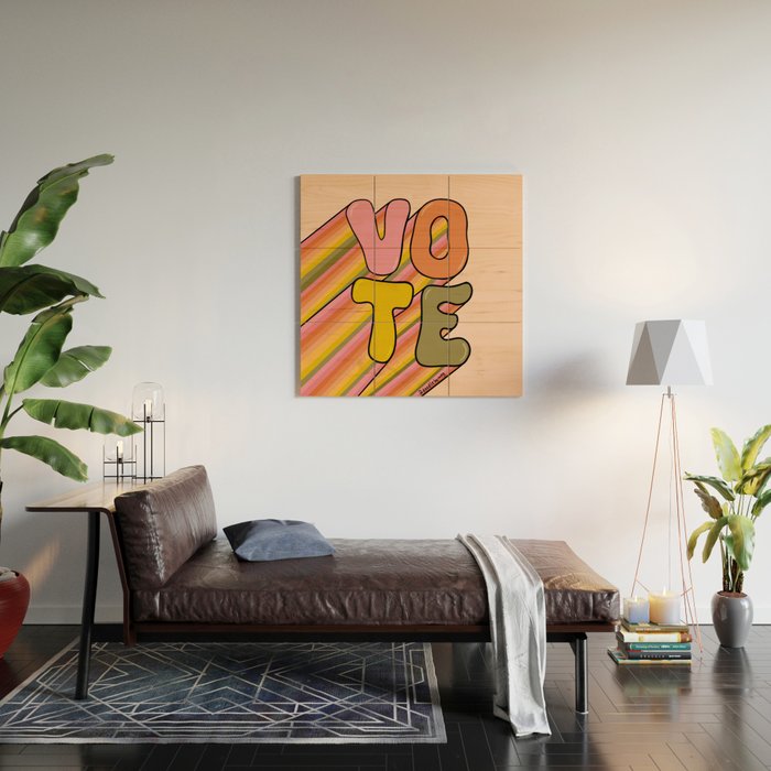 Vote Wood Wall Art Gallery Image 2