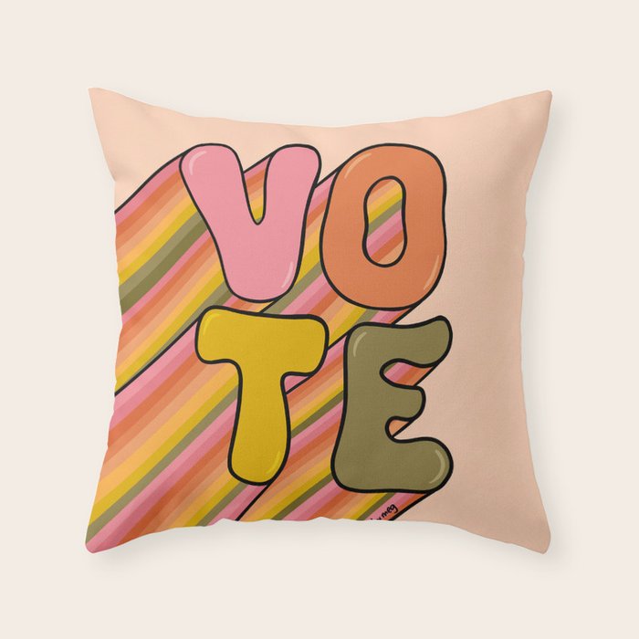 Vote Throw Pillow Gallery Image 6