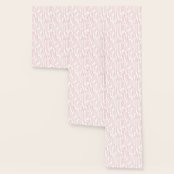Leitungen Minimalist Pink and White Interrupted Line Pattern Wallpaper Gallery Image 3