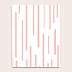 Leitungen Minimalist Pink and White Interrupted Line Pattern Notebook Gallery Image 4