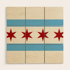Chicago Flag II Wood Wall Art Gallery Image 1